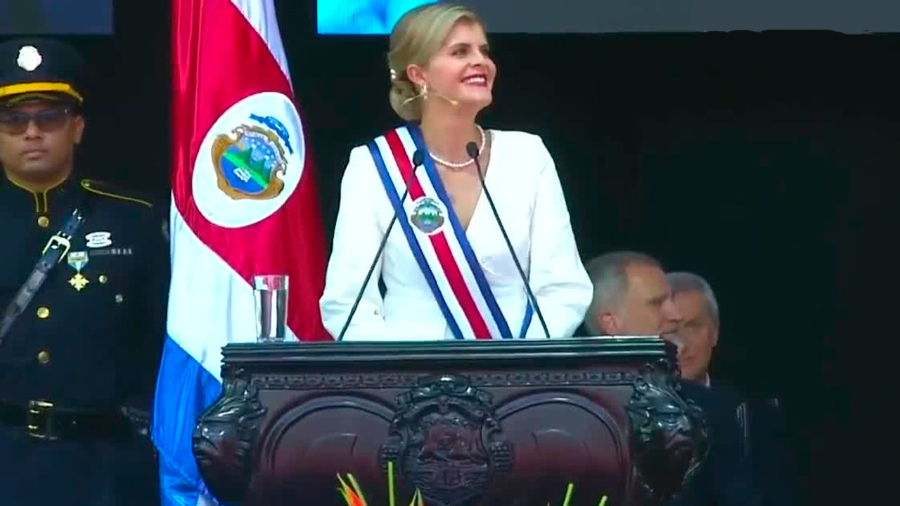 Laura Fernández da su primer discurso como presidenta de Costa Rica