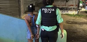 Sospechosa detenida en San Carlos. (OIJ)