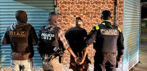 Hombre detenido en San Carlos. (OIJ)