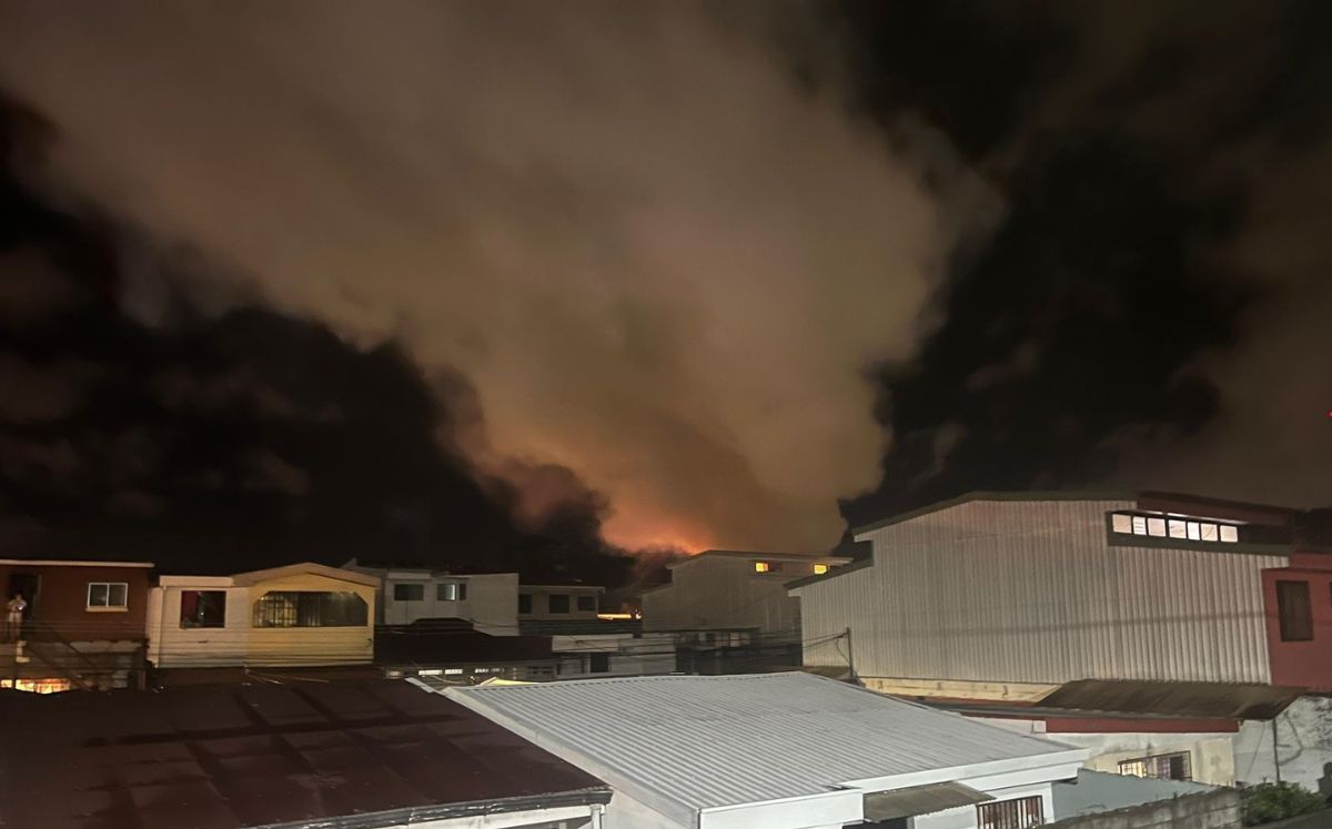 El fuego consumió aproximadamente un 80% de la estructura.