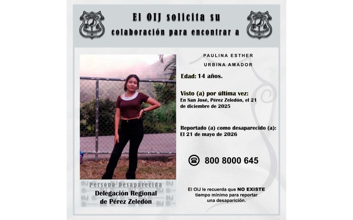 Las autoridades han obtenido información sobre posibles lugares donde podría encontrarse la menor. (OIJ)