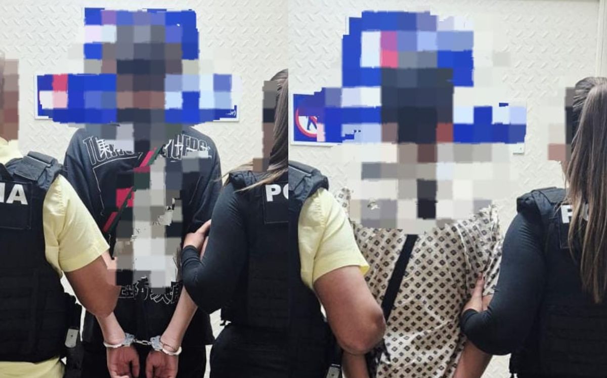 Menores de edad detenidos en San Carlos. (OIJ)
