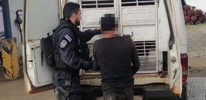 Sospechoso detenido en Los Chiles. (MPS)