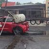 Las autoridades mantienen cerrada la vía.
