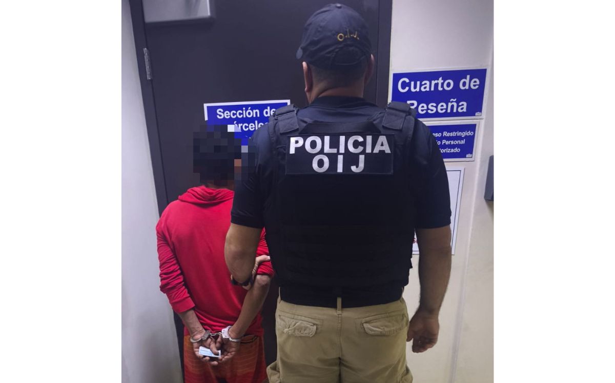 Uno de los detenidos en Guanacaste.