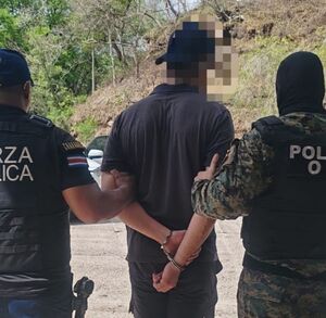 Sospechoso detenido en Bagaces. (OIJ)