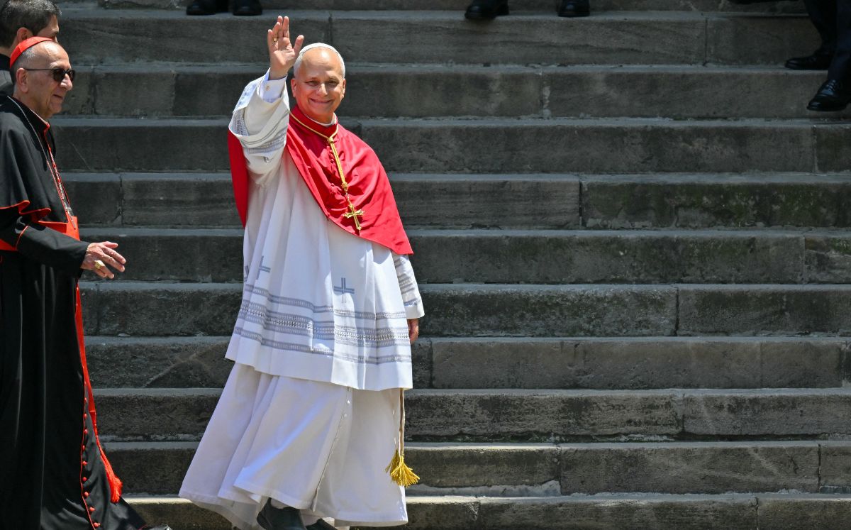El papa aterrizó en Barcelona en la segunda etapa de su visita a España. (Foto por MANAURE QUINTERO / AFP)