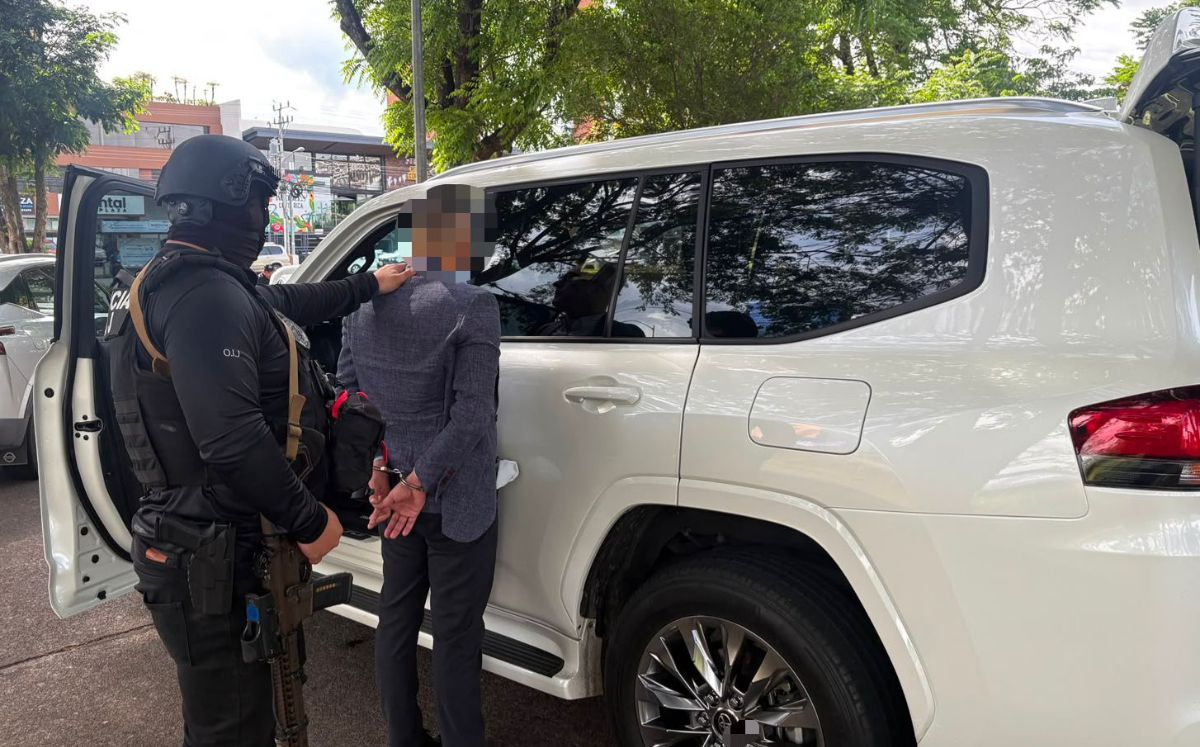 Detenido en La Sabana. (OIJ)