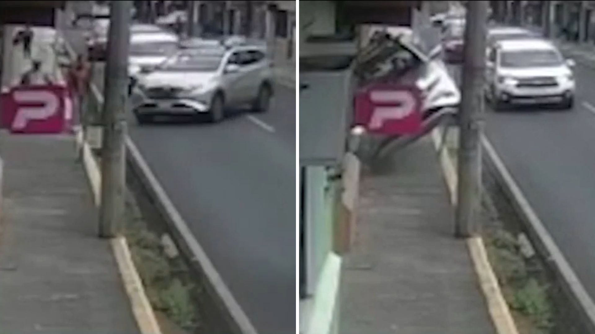 Conductora atropella a dos peatones en Alajuela | VIDEO