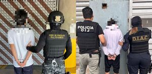 Sospechosos de asaltar repartidores y robar motocicletas en Alajuela. (OIJ)
