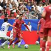 Cristiano Ronaldo, quien hizo historia al marcar en seis Mundiales. (Foto por RONALDO SCHEMIDT / AFP)
