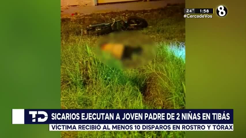 Sicarios ejecutan a joven padre de dos niñas en Tibás