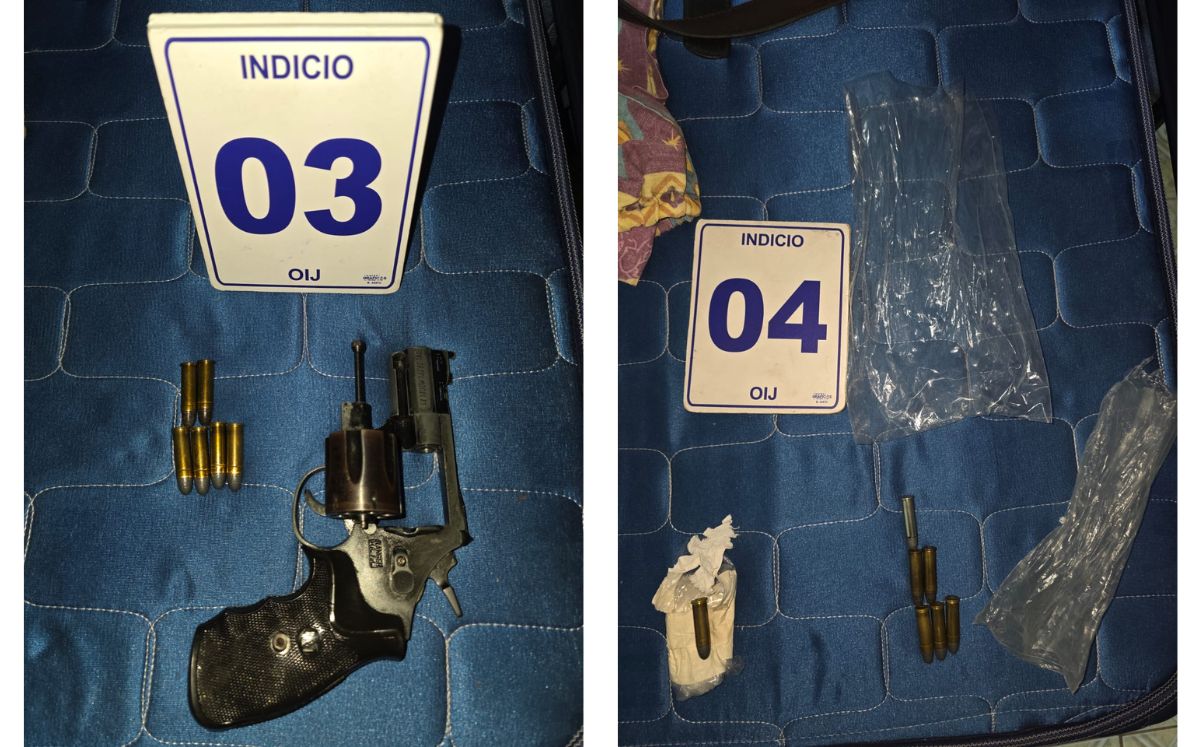 Algunas de las evidencias decomisadas por los agentes judiciales. (OIJ)