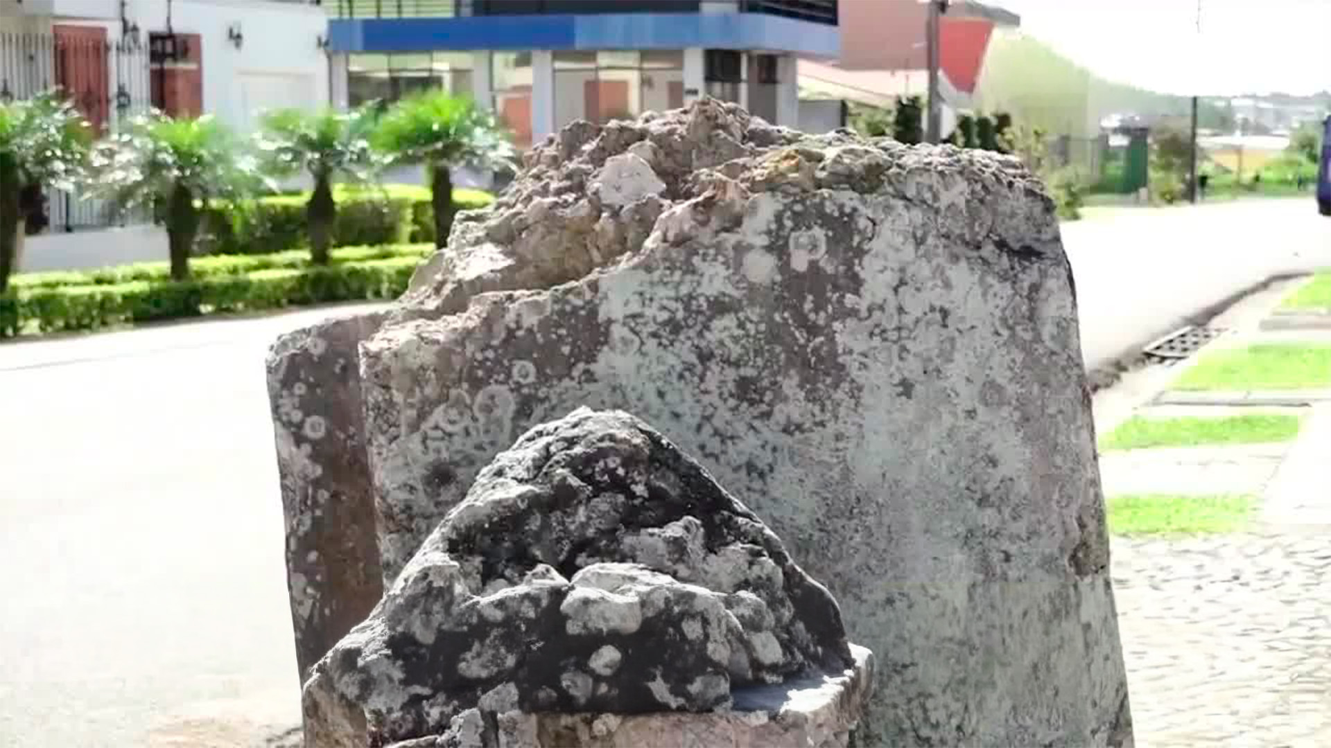 Muro colonial es destruido tras choque de camión | VIDEO