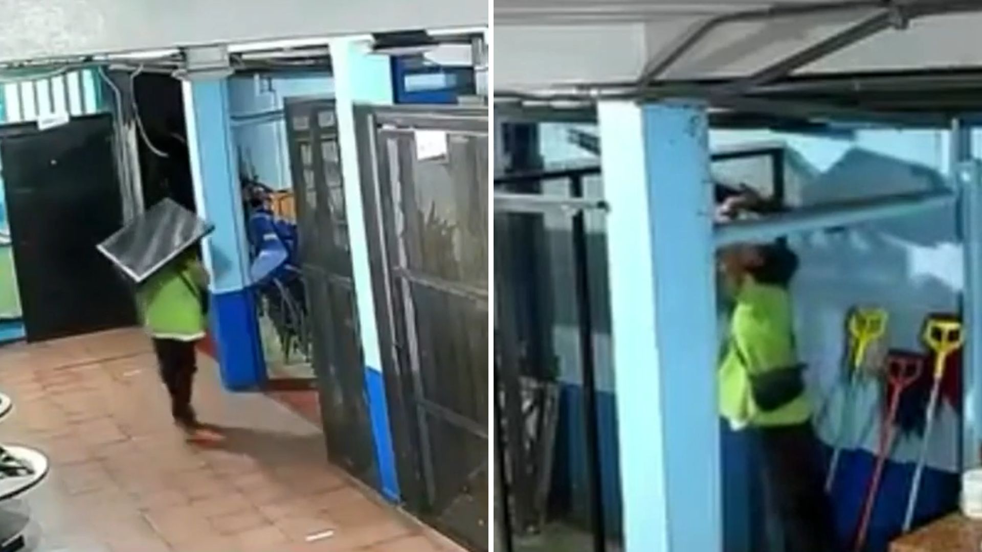 Roban pantalla en Escuela Miguel Obregón | VIDEO