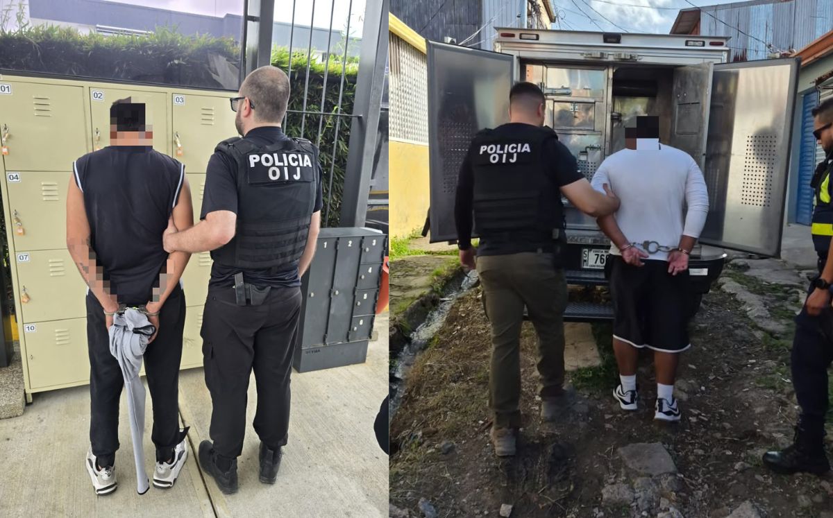 Otros de sospechoso detenidos por las autoridades. (OIJ)