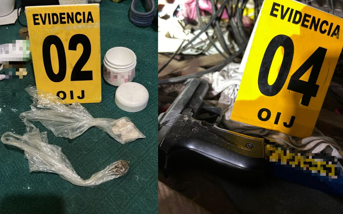 Evidencia decomisada por las autoridades. (OIJ)