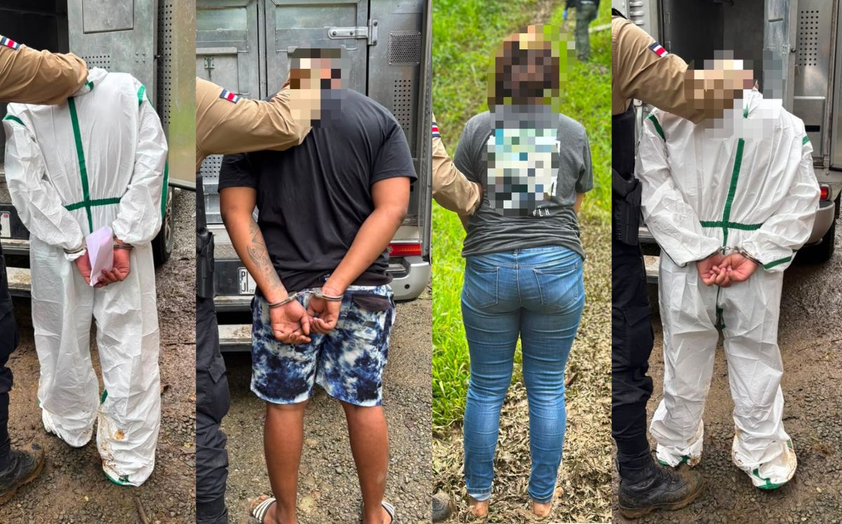 Detenidos en Limón. (OIJ)