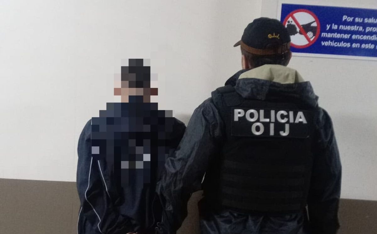 Sospechoso detenido en Hatillo. (OIJ)