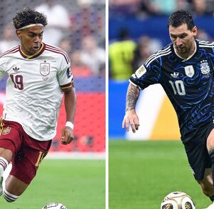 España y Argentina se enfrentan en la Final del Mundial 2026. (Foto por CHARLY TRIBALLEAU / AFP)