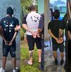 Algunos de los sospechosos detenidos. (OIJ)