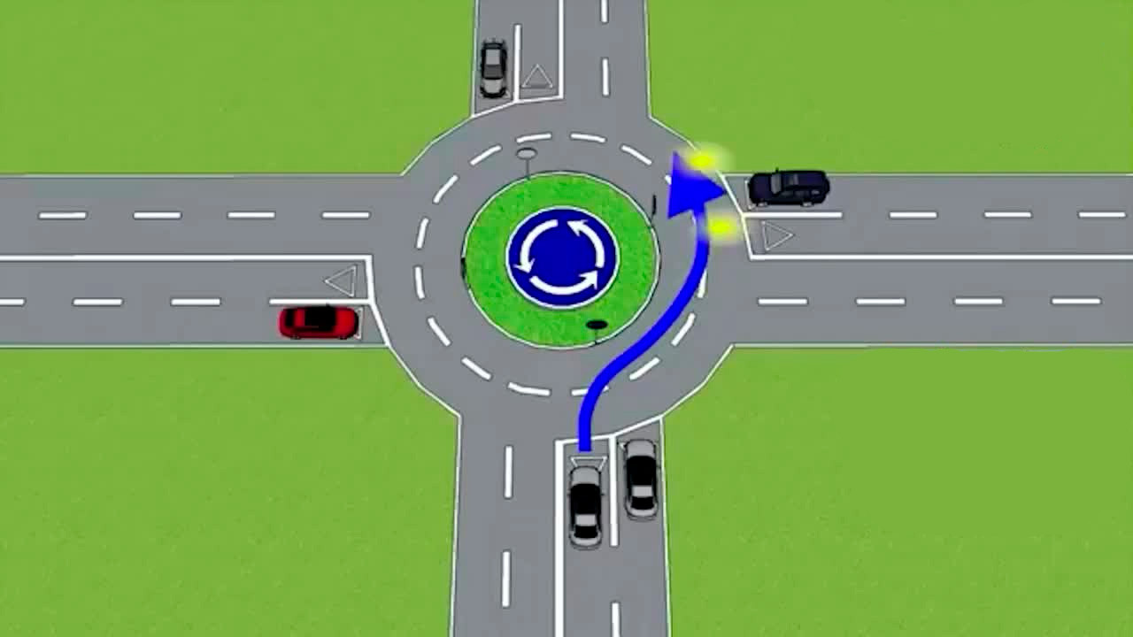 ¿Cómo transitar en una rotonda?