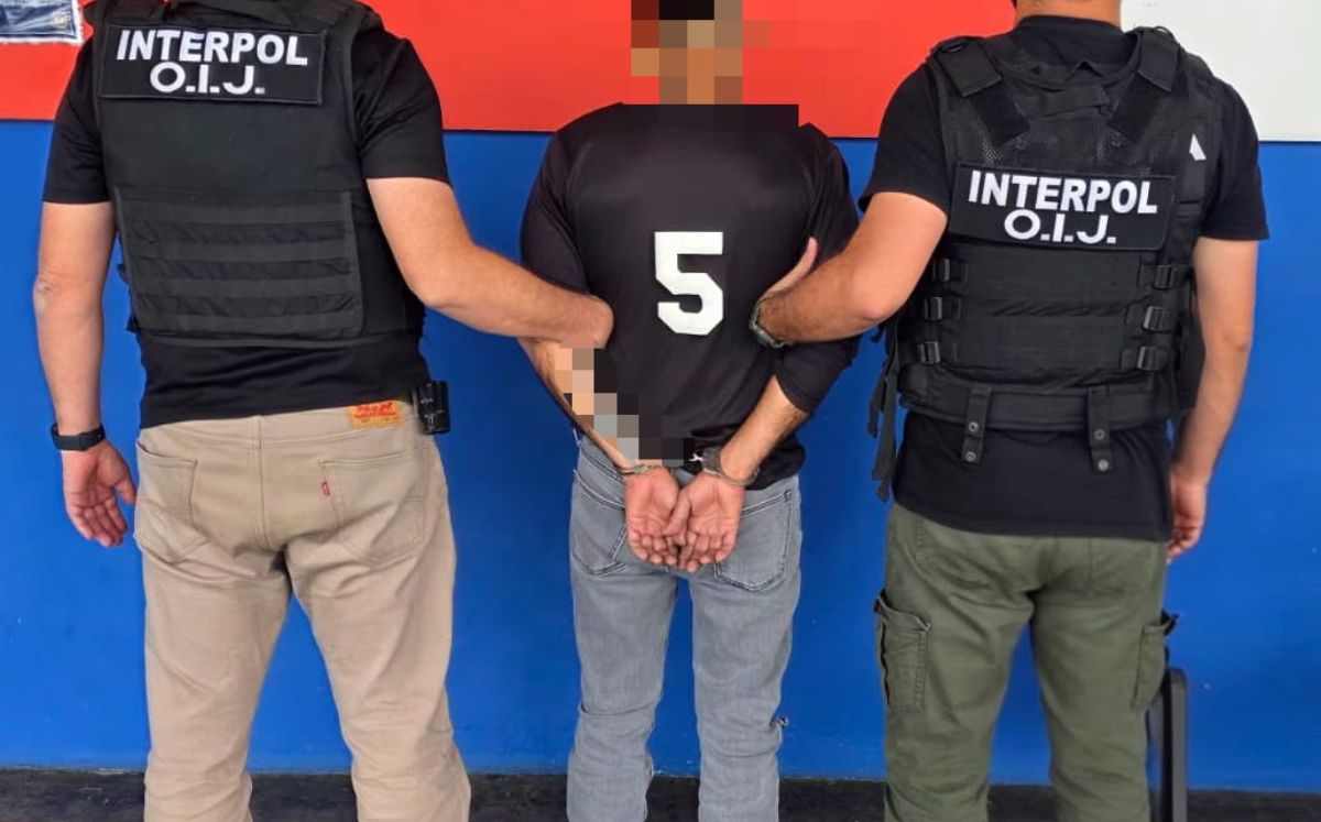 Interpol captura en Costa Rica a salvadoreño buscado por violación