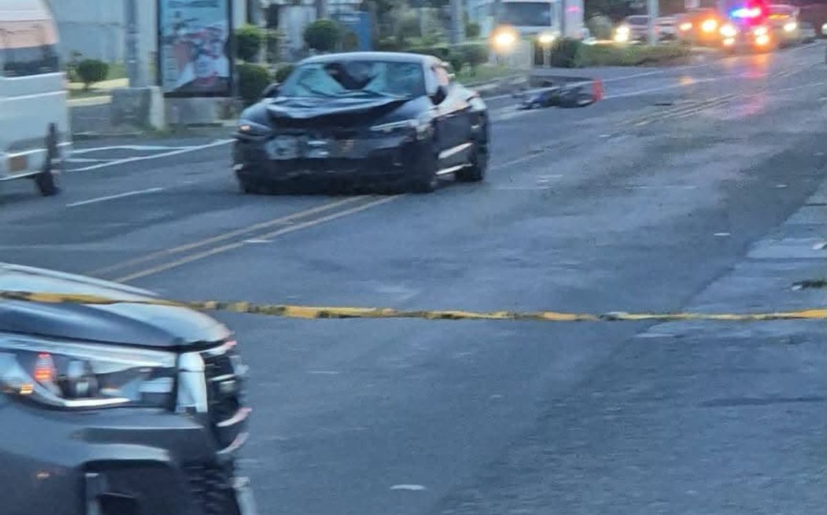 Accidente en Pozos de Santa Ana.