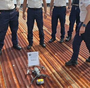Policía Penitenciaria captura dron con droga en La Reforma