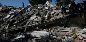 El sismo ocurrió a las 7:34 a.m. hora local. (Foto por JOAQUIN SARMIENTO / AFP)