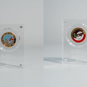Monedas conmemorativas de la Anexión del Partido de Nicoya y la Abolición del Ejército. (BN)
