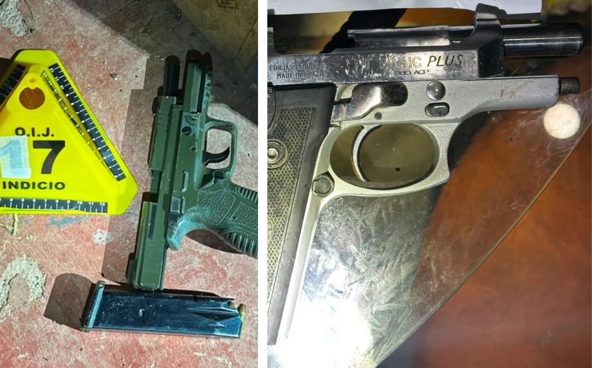 Parte de la evidencia decomisada por los agentes judiciales. (OIJ)