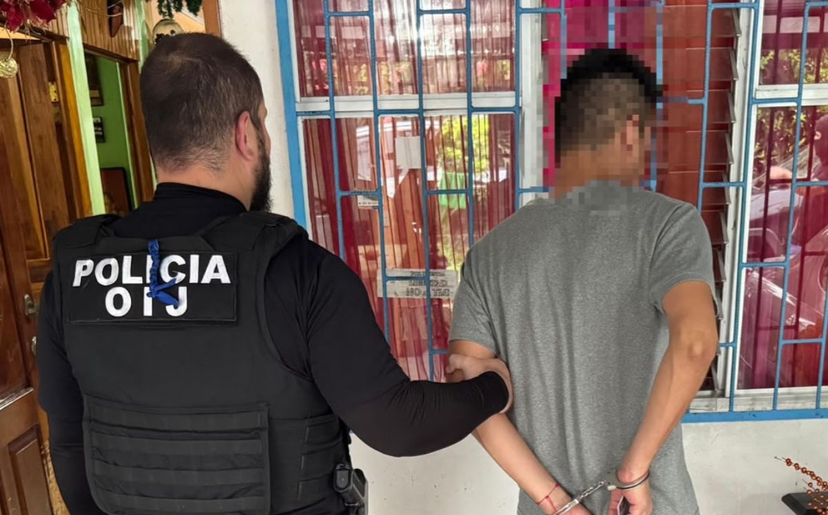 Sospechoso detenido en Siquirres. (OIJ)
