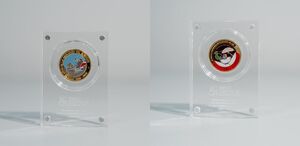 Monedas conmemorativas de la Anexión del Partido de Nicoya y la Abolición del Ejército. (BN)