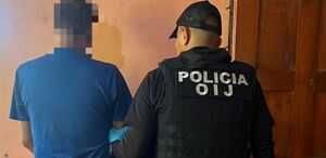 Sospechoso detenido por las autoridades. (OIJ)