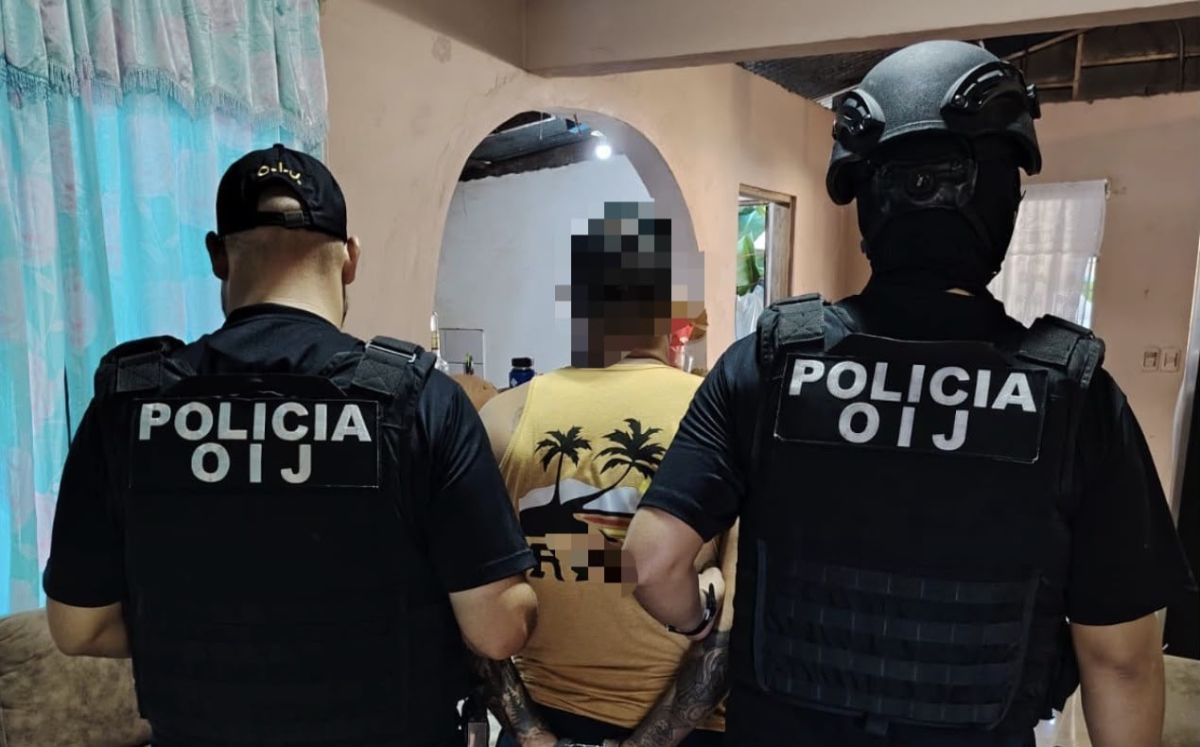 Sospechoso detenido en Santa Cruz, Guanacaste. (OIJ)