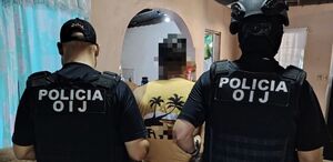 Sospechoso detenido en Santa Cruz, Guanacaste. (OIJ)
