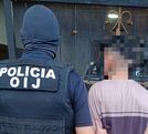 Uno de los sospechosos detenidos en Limón. (OIJ)