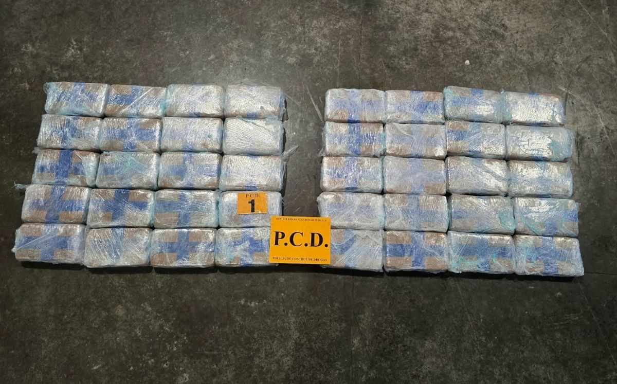 Seguridad Pública decomisa 40 paquetes de cocaína. (MSP)