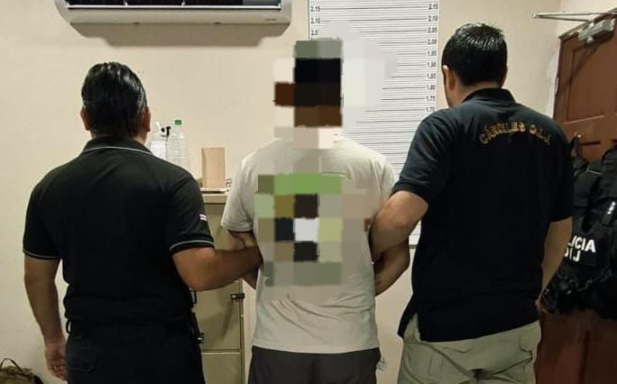 Sospechoso detenido en Quepos. (OIJ)