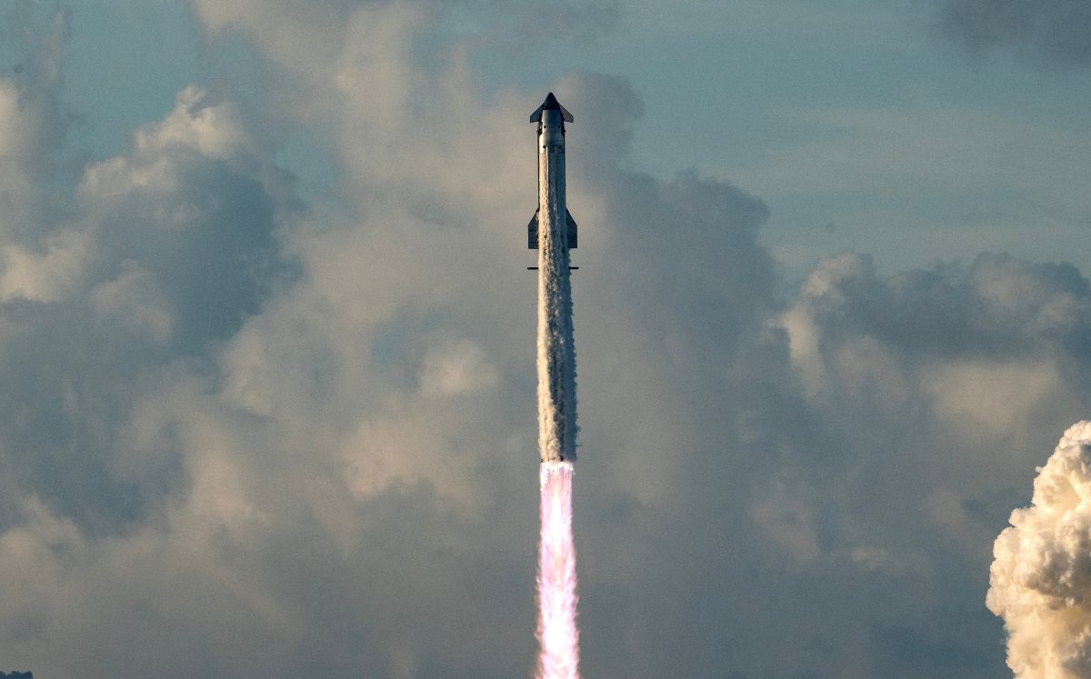 El megacohete Starship de SpaceX despegó desde Texas. (Foto por RONALDO SCHEMIDT / AFP)