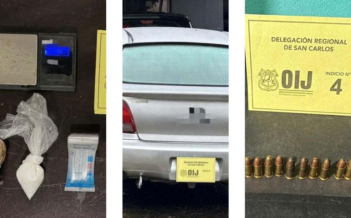 Evidencia decomisada en los allanamientos. (OIJ)