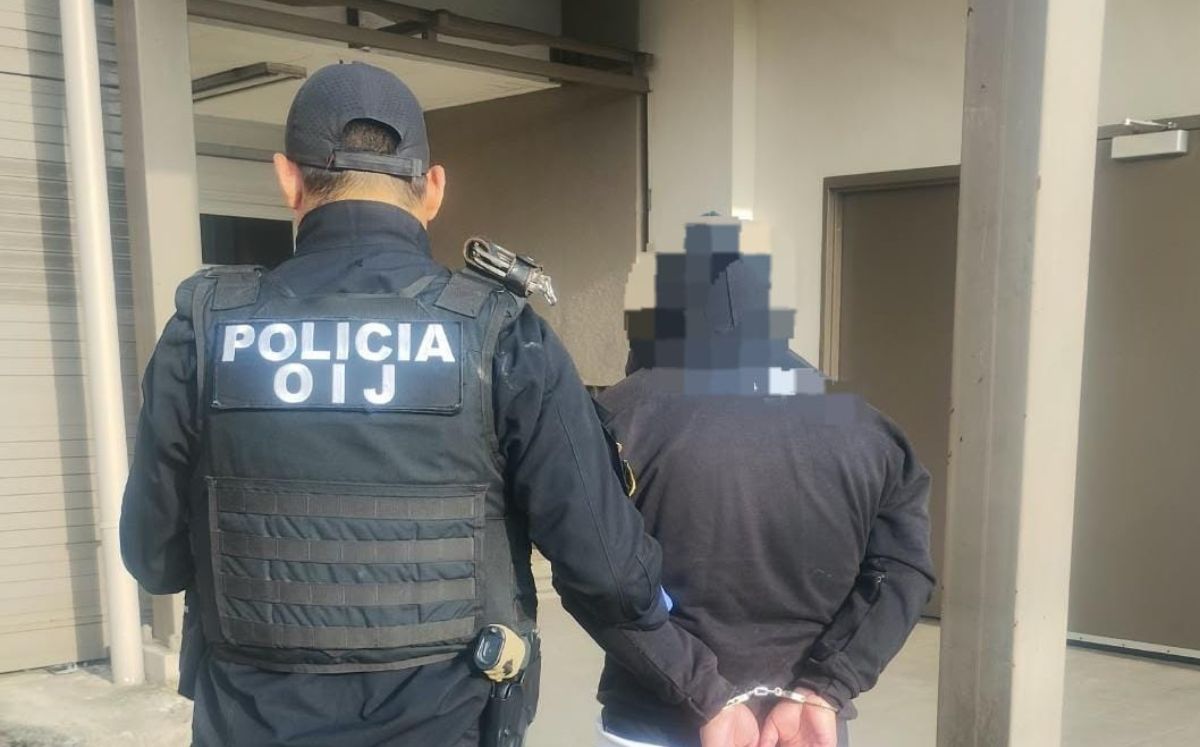 Sospechoso detenido por las autoridades. (OIJ)